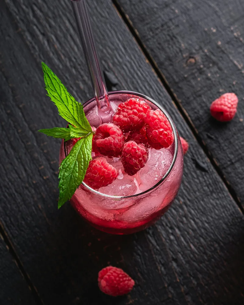 Le Sahel : Framboise, citron, eau gazeuse, menthe, fleur d’oranger